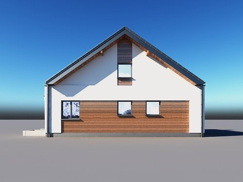 Projekt domu Gusto II - elewacja boczna 1