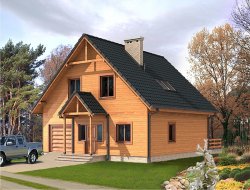 projekt domu Kopciuszek (drewniany)