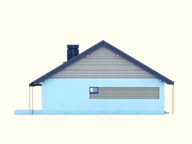 Projekt domu Maja II N+ - elewacja boczna 1