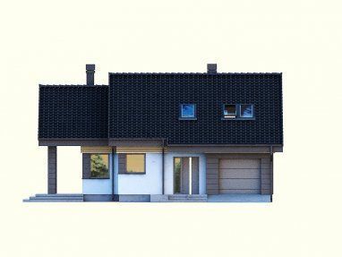 Projekt domu Nel IIN+ - elewacja frontowa