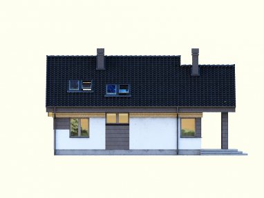 Projekt domu Nel IIN+ - elewacja tylna