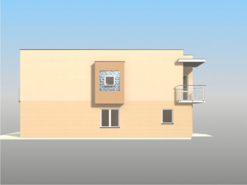 Projekt domu Sindbad Villa - elewacja boczna 2