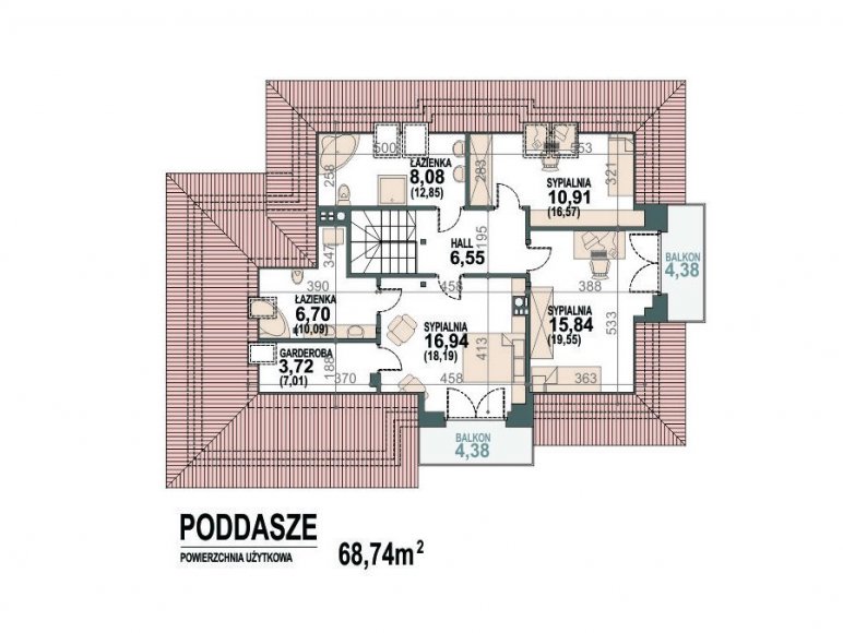 rzut poddasza