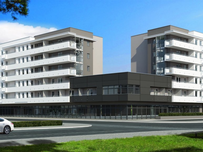 Budynek mieszkalno-usługowy APARTAMENTY WESOŁA - wizualizacja 1