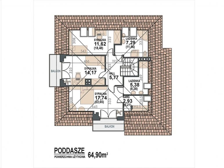 rzut poddasza