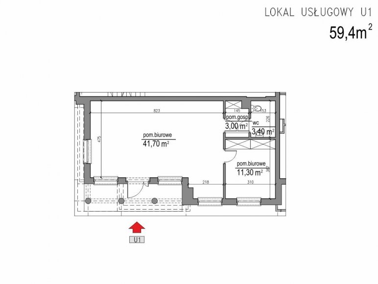 lokal usługowy U1