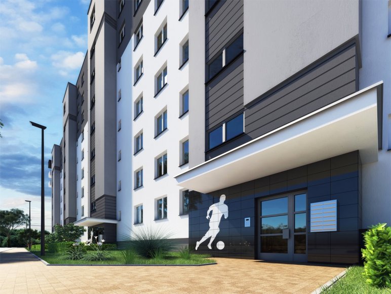 Projekt wielorodzinny REKREACYJNE OSIEDLE W ZIELENII budynek 3 - wizualizacja 2