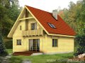 Projekt domu drewnianego Lolek - wizualizacja 2
